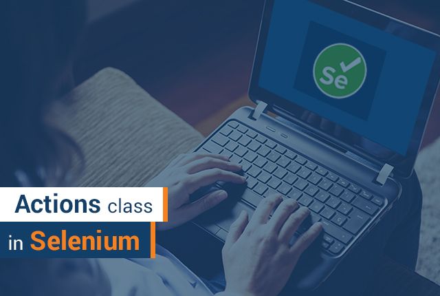 How to click an element using actions class in Selenium?